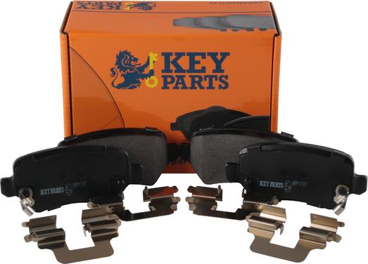 Key Parts KBP1777 - Kit de plaquettes de frein, frein à disque cwaw.fr