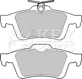 Key Parts KBP2403 - Kit de plaquettes de frein, frein à disque cwaw.fr