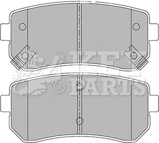 Key Parts KBP2424 - Kit de plaquettes de frein, frein à disque cwaw.fr