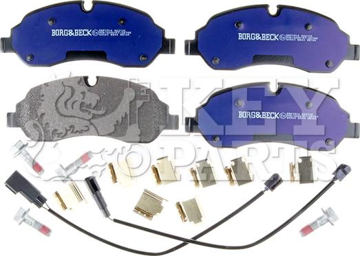 Key Parts KBP2514 - Kit de plaquettes de frein, frein à disque cwaw.fr