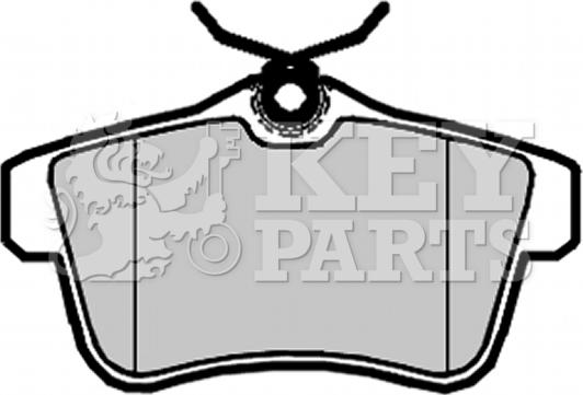 Key Parts KBP2095 - Kit de plaquettes de frein, frein à disque cwaw.fr