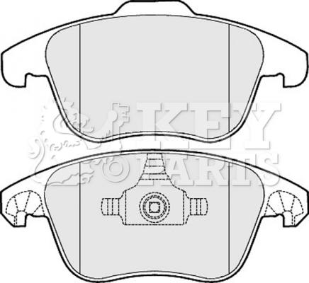 Key Parts KBP2046 - Kit de plaquettes de frein, frein à disque cwaw.fr