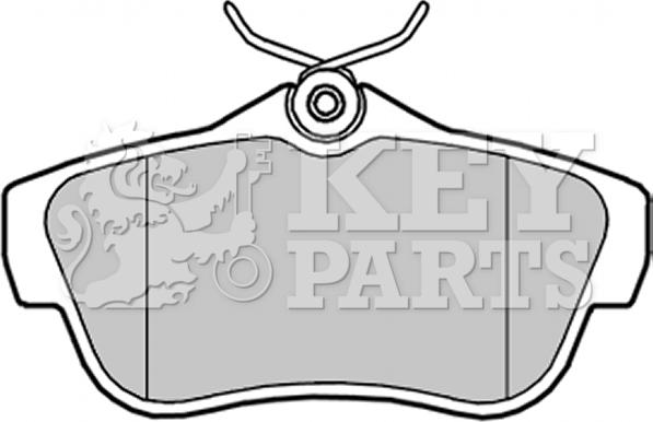 Key Parts KBP2043 - Kit de plaquettes de frein, frein à disque cwaw.fr