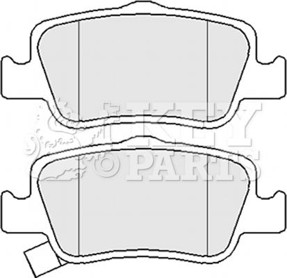 Key Parts KBP2056 - Kit de plaquettes de frein, frein à disque cwaw.fr