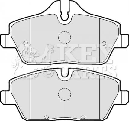 Key Parts KBP2051 - Kit de plaquettes de frein, frein à disque cwaw.fr