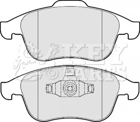 Key Parts KBP2057 - Kit de plaquettes de frein, frein à disque cwaw.fr