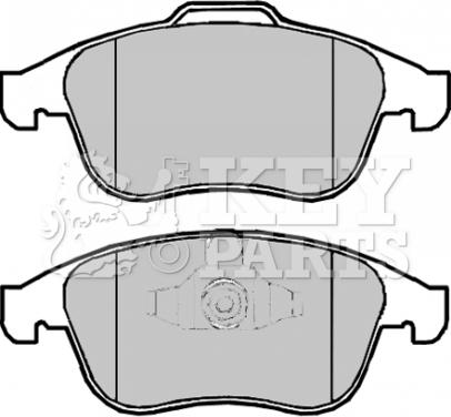 Key Parts KBP2064 - Kit de plaquettes de frein, frein à disque cwaw.fr