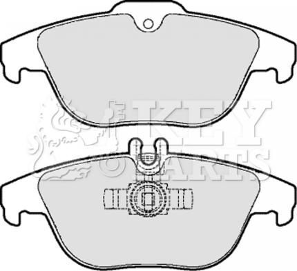 Key Parts KBP2062 - Kit de plaquettes de frein, frein à disque cwaw.fr