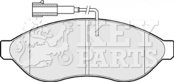 Key Parts KBP2001 - Kit de plaquettes de frein, frein à disque cwaw.fr