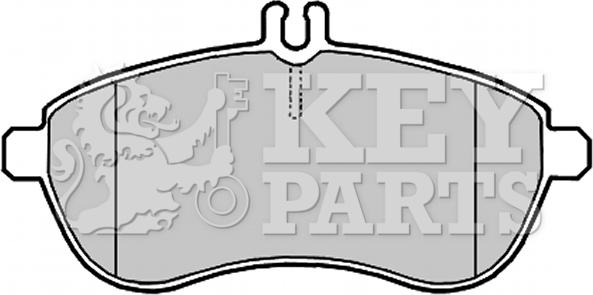 Key Parts KBP2008 - Kit de plaquettes de frein, frein à disque cwaw.fr