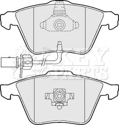 Key Parts KBP2013 - Kit de plaquettes de frein, frein à disque cwaw.fr