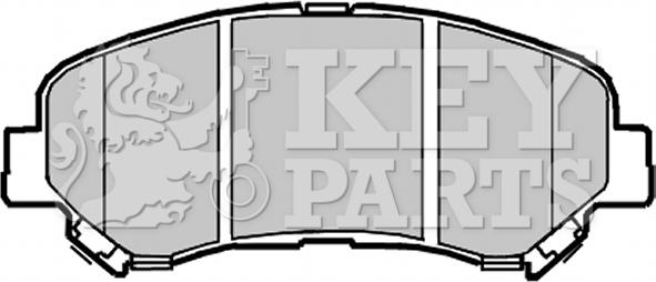 Key Parts KBP2084 - Kit de plaquettes de frein, frein à disque cwaw.fr