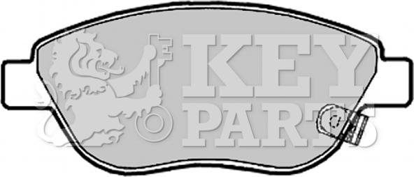 Key Parts KBP2028 - Kit de plaquettes de frein, frein à disque cwaw.fr