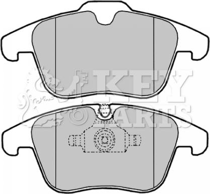 Key Parts KBP2023 - Kit de plaquettes de frein, frein à disque cwaw.fr