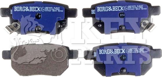 Key Parts KBP2070 - Kit de plaquettes de frein, frein à disque cwaw.fr