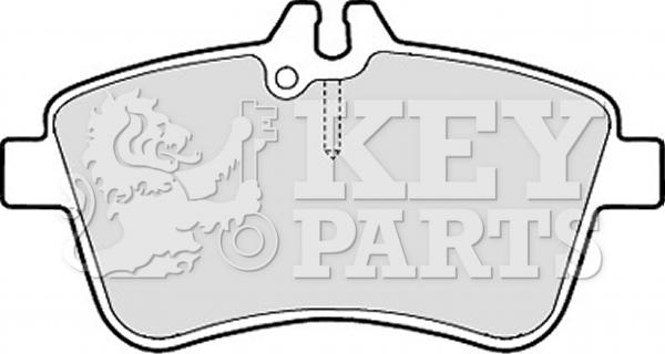 Key Parts KBP2145 - Kit de plaquettes de frein, frein à disque cwaw.fr