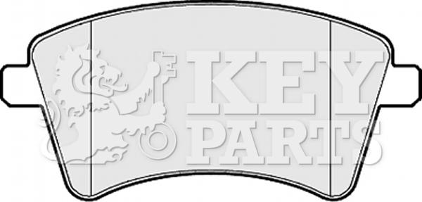 Key Parts KBP2152 - Kit de plaquettes de frein, frein à disque cwaw.fr