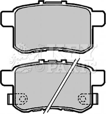 Key Parts KBP2103 - Kit de plaquettes de frein, frein à disque cwaw.fr