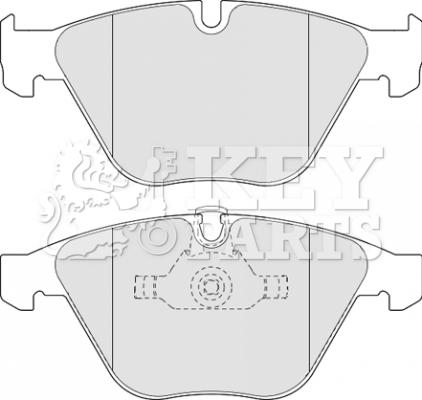 Key Parts KBP2110 - Kit de plaquettes de frein, frein à disque cwaw.fr