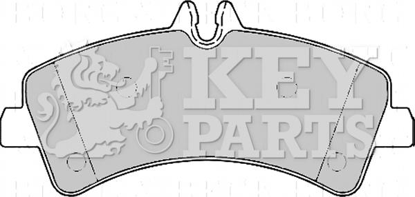 Key Parts KBP2170 - Kit de plaquettes de frein, frein à disque cwaw.fr