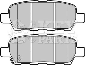 Key Parts KBP2326 - Kit de plaquettes de frein, frein à disque cwaw.fr