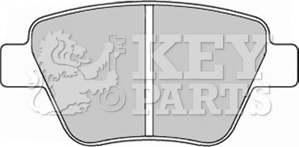 Key Parts KBP2242 - Kit de plaquettes de frein, frein à disque cwaw.fr