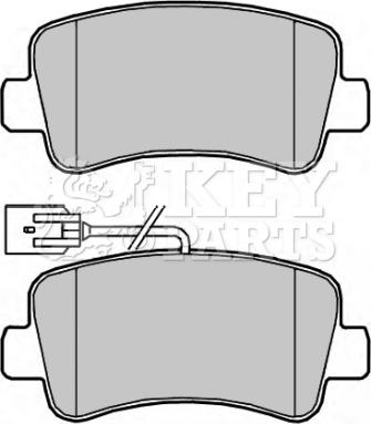 Key Parts KBP2267 - Kit de plaquettes de frein, frein à disque cwaw.fr