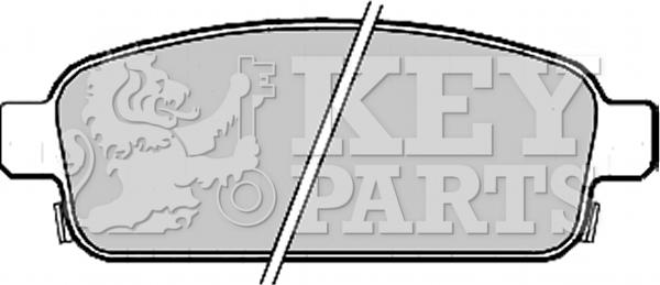 Key Parts KBP2214 - Kit de plaquettes de frein, frein à disque cwaw.fr