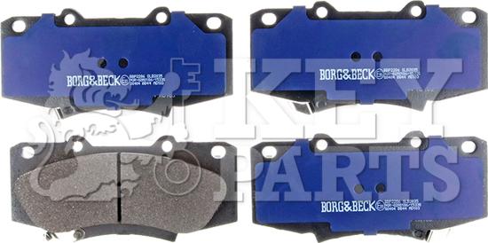 Key Parts KBP2286 - Kit de plaquettes de frein, frein à disque cwaw.fr