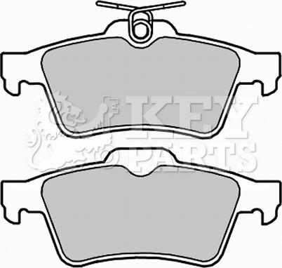 Key Parts KBP2288 - Kit de plaquettes de frein, frein à disque cwaw.fr