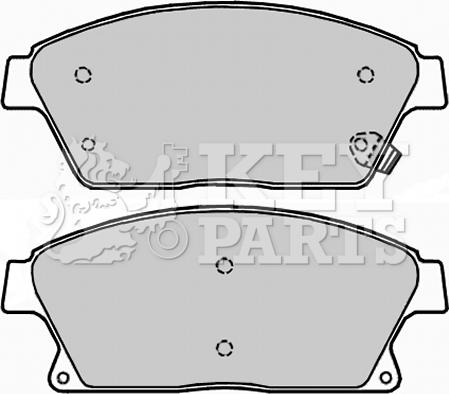 Key Parts KBP2228 - Kit de plaquettes de frein, frein à disque cwaw.fr