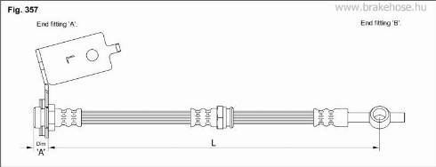 KK95KFT FT0140 - Flexible de frein cwaw.fr