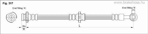 KK95KFT FT0847 - Flexible de frein cwaw.fr