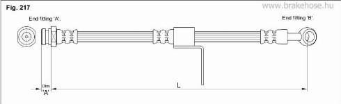 KK95KFT FT0219 - Flexible de frein cwaw.fr