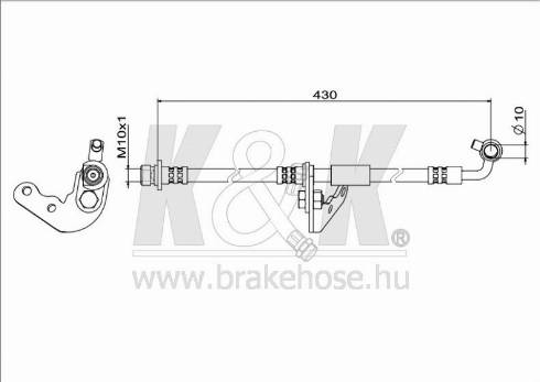 KK95KFT FT1529 - Flexible de frein cwaw.fr