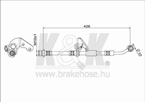 KK95KFT FT1066 - Flexible de frein cwaw.fr