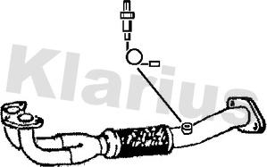 Klarius 301580 - Tuyau d'échappement cwaw.fr