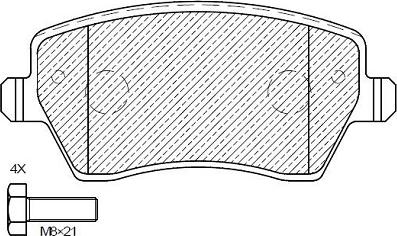 Klaxcar France 24996z - Kit de plaquettes de frein, frein à disque cwaw.fr