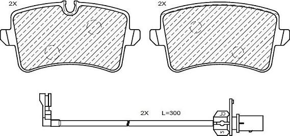 Klaxcar France 24956z - Kit de plaquettes de frein, frein à disque cwaw.fr