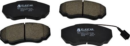 Klaxcar France 24977z - Kit de plaquettes de frein, frein à disque cwaw.fr