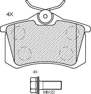 Klaxcar France 24430z - Kit de plaquettes de frein, frein à disque cwaw.fr