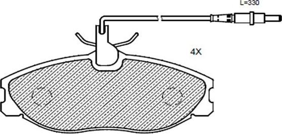 Klaxcar France 24698z - Kit de plaquettes de frein, frein à disque cwaw.fr