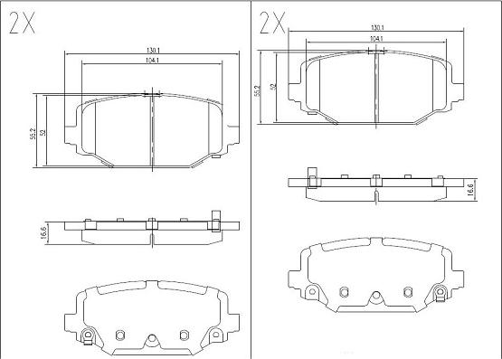 Klaxcar France 24646z - Kit de plaquettes de frein, frein à disque cwaw.fr