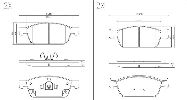 Klaxcar France 24650z - Kit de plaquettes de frein, frein à disque cwaw.fr