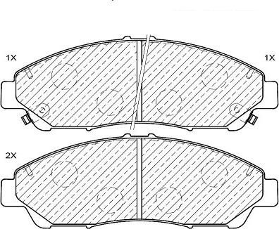 Klaxcar France 24657z - Kit de plaquettes de frein, frein à disque cwaw.fr