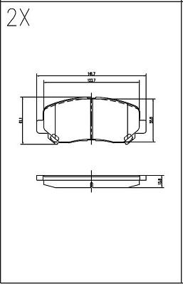 Klaxcar France 24662z - Kit de plaquettes de frein, frein à disque cwaw.fr