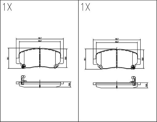 Klaxcar France 24662z - Kit de plaquettes de frein, frein à disque cwaw.fr