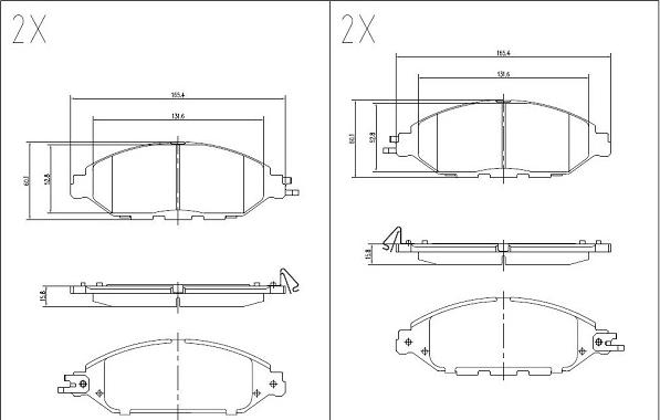 Klaxcar France 24667z - Kit de plaquettes de frein, frein à disque cwaw.fr