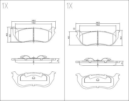 Klaxcar France 24616z - Kit de plaquettes de frein, frein à disque cwaw.fr