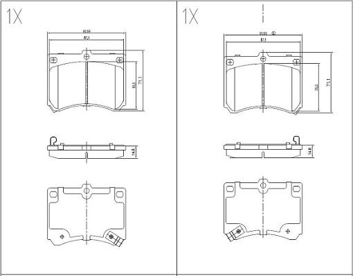 Klaxcar France 24610z - Kit de plaquettes de frein, frein à disque cwaw.fr